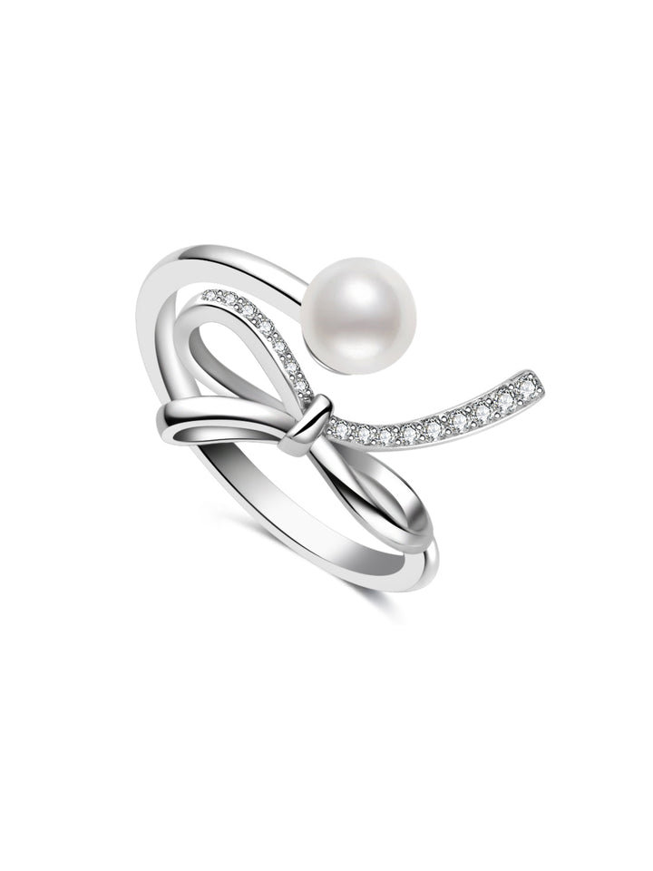 Anello con Perla d'Acqua Dolce di Prima Qualità WR00416 | RIBBON