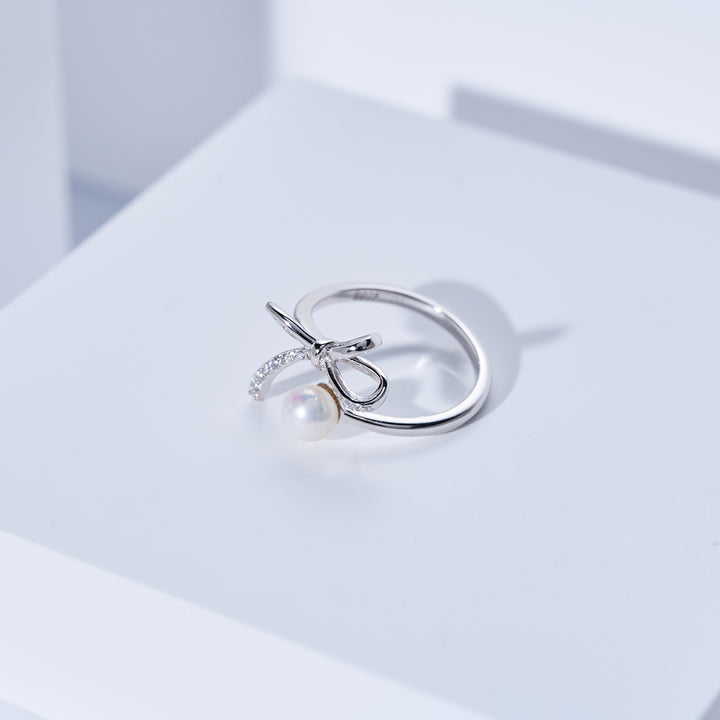 Top Grade Freshwater Pearl Ring WR00416 | RIBBON