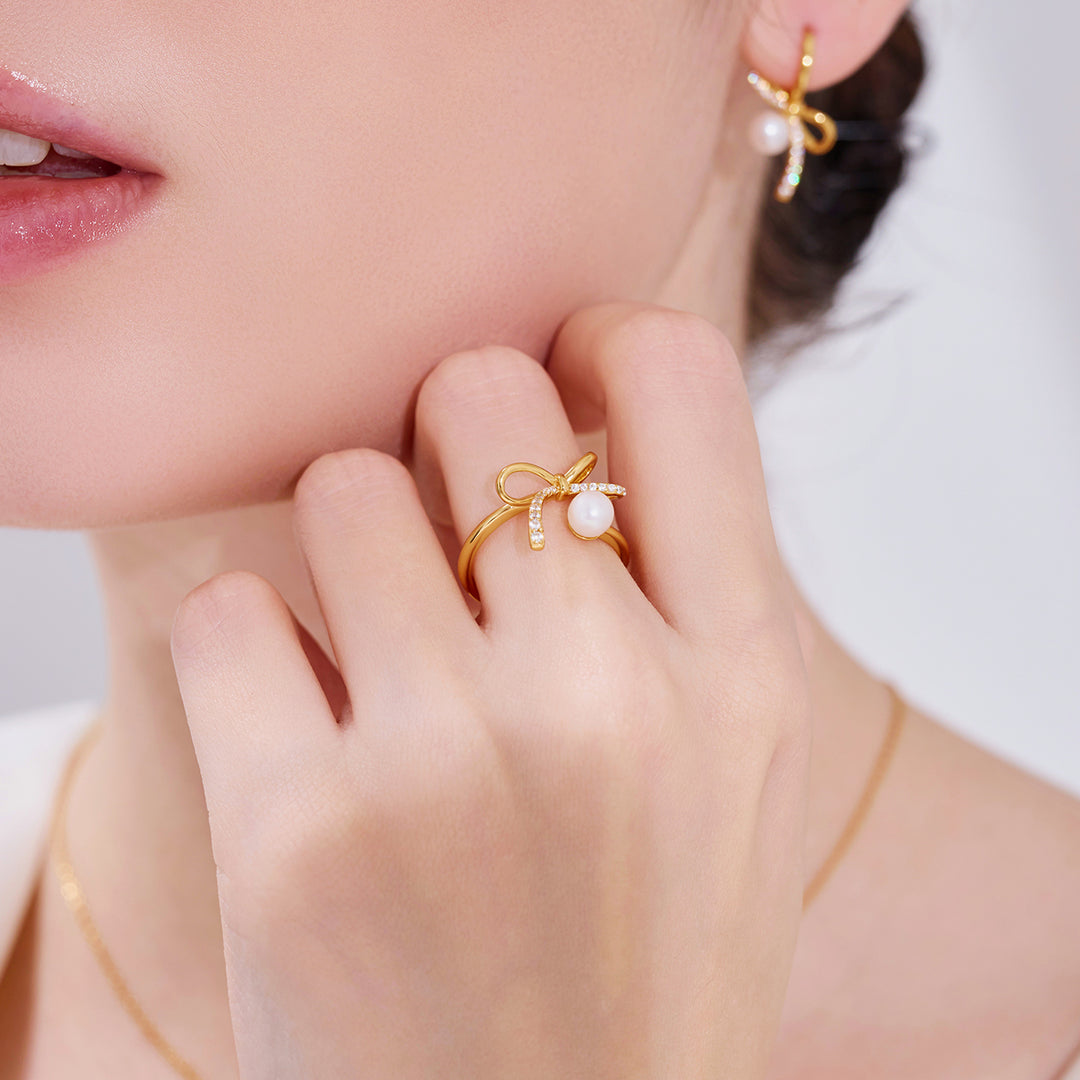 最高級淡水パールリング WR00417 | RIBBON