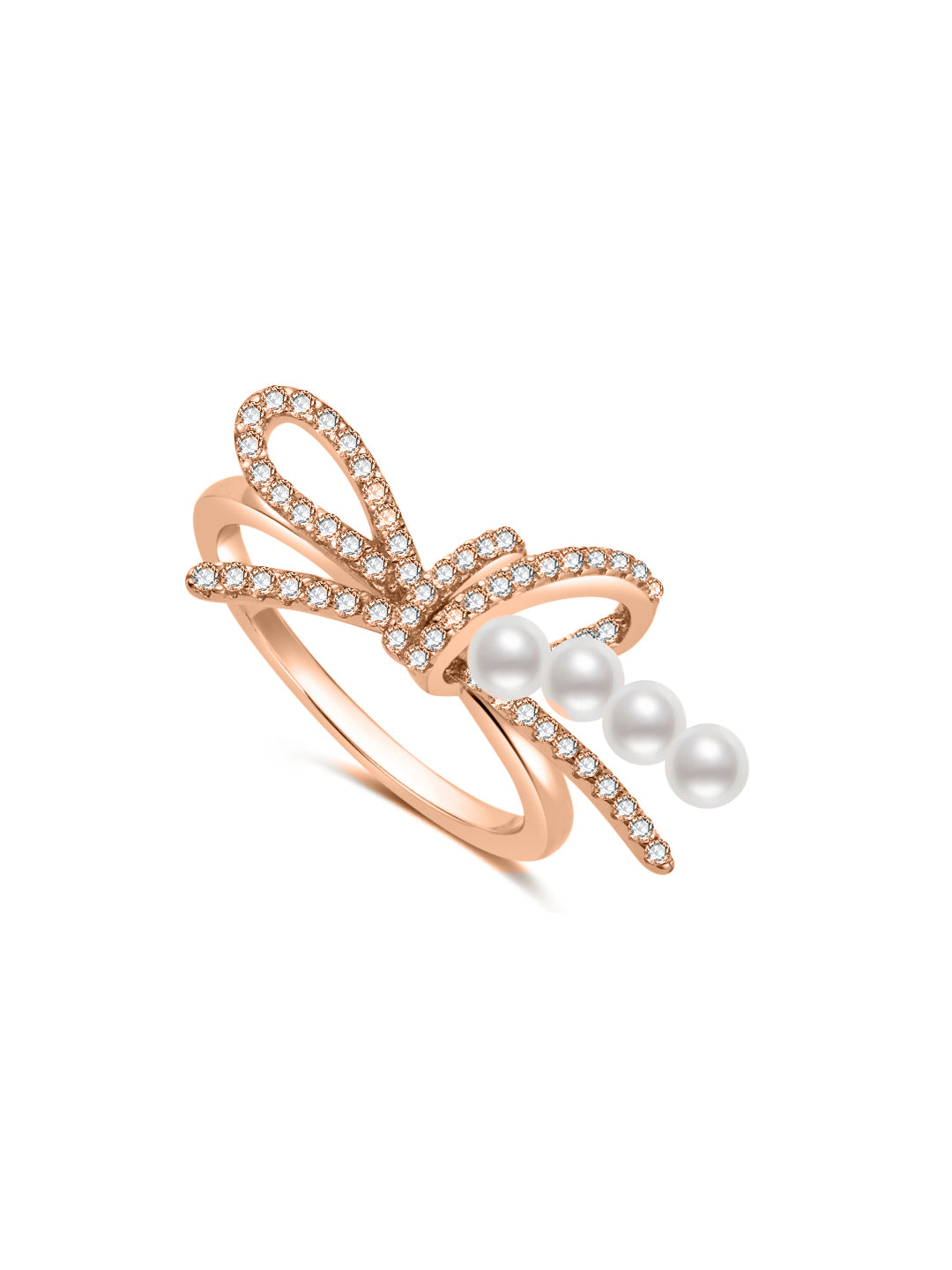Cincin Mutiara Air Tawar Kilauan Teratas WR00418 | RIBBON