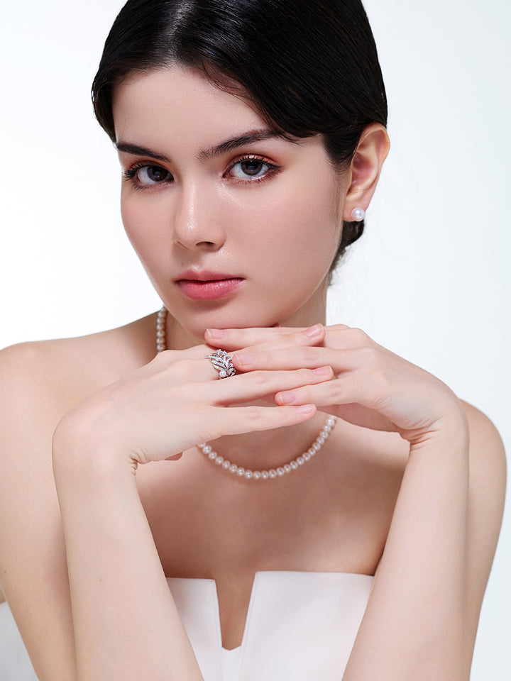 Cincin Mutiara Air Tawar Gred Teratas WR00420 | BULU