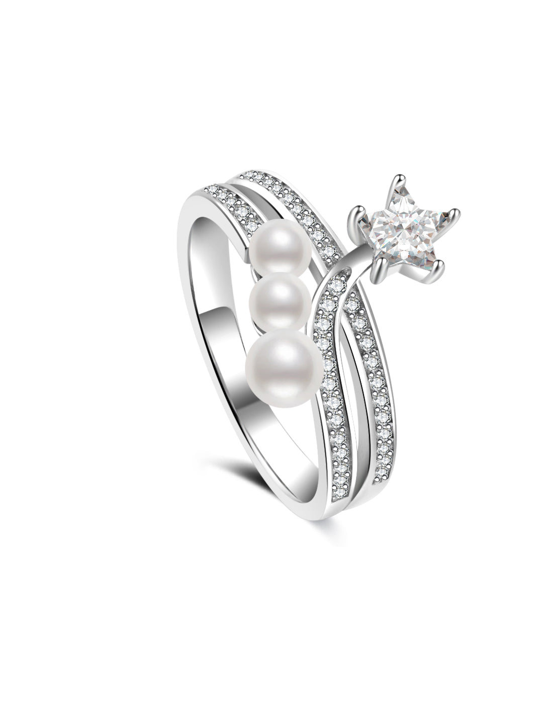 Anillo de perla de agua dulce de primera calidad WR00422 | STARRY