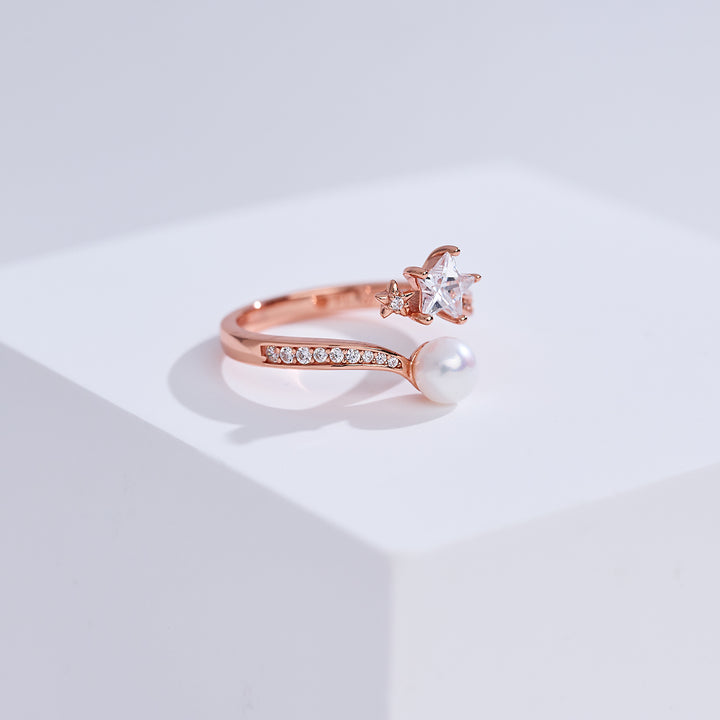 Anillo de perla de agua dulce de primera calidad WR00424 | STARRY