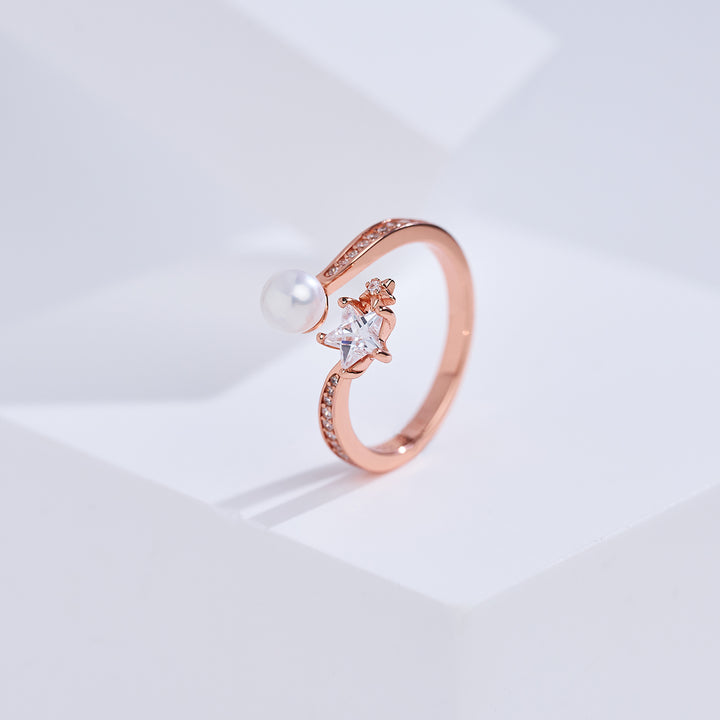 Anillo de perla de agua dulce de primera calidad WR00424 | STARRY