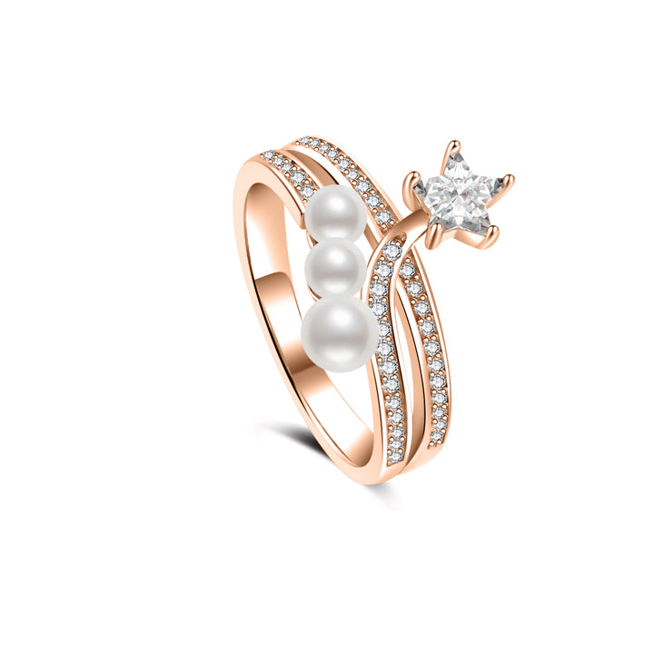 Anillo de perla de agua dulce de primera calidad WR00425 | STARRY