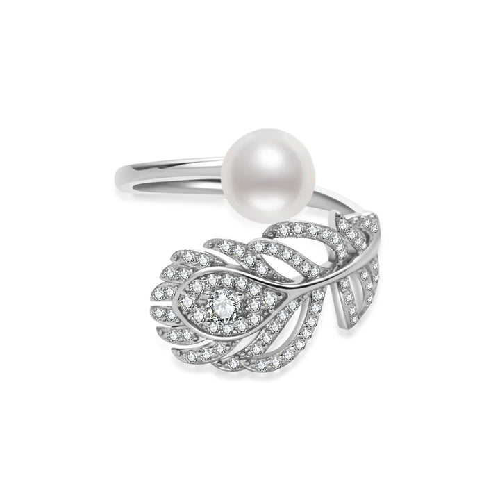 최상급 담수 진주 반지 WR00428 | FEATHER