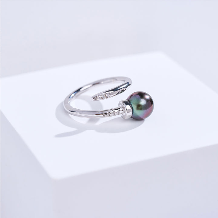 Cincin Mutiara Tahiti Air Masin Gred Teratas WR00436