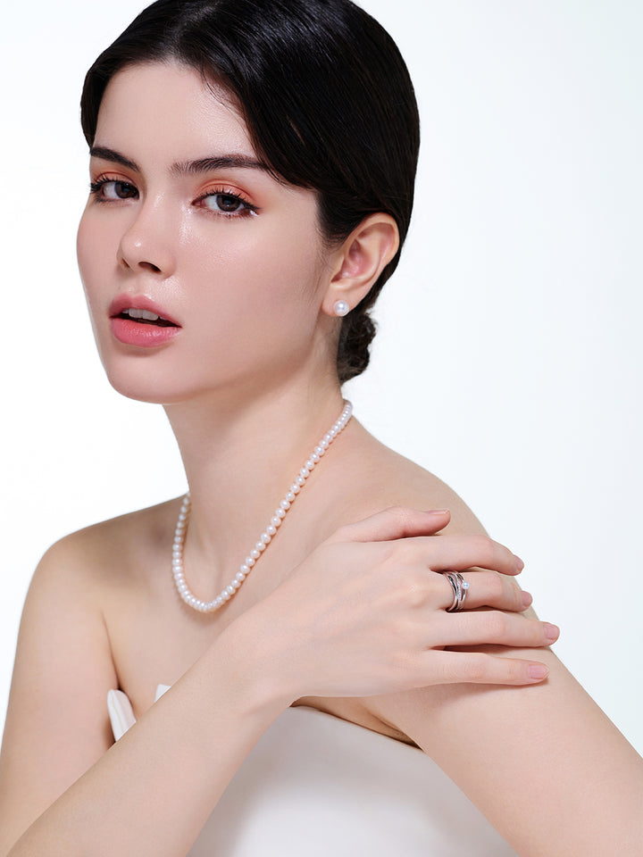 Top Grade Freshwater Pearl Ring WR00437 | MARINA BAY