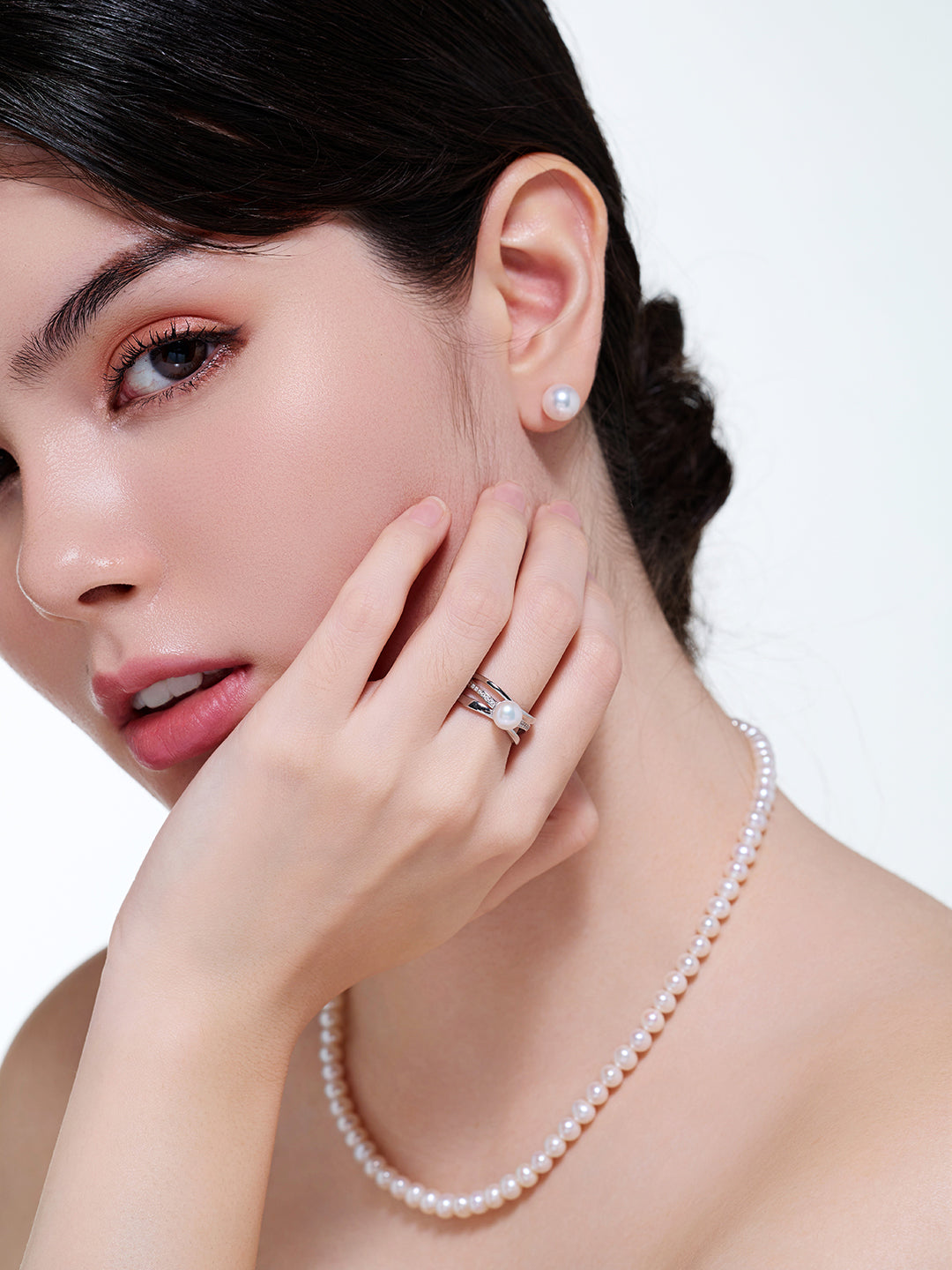 최상급 담수 진주 반지 WR00438 | MARINA BAY