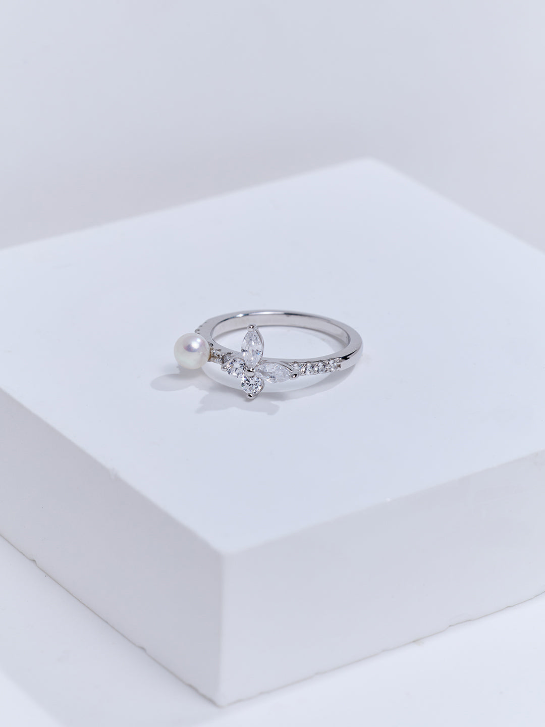 Cincin Mutiara Air Tawar Gred Atas WR00443 | BUTTERFLY