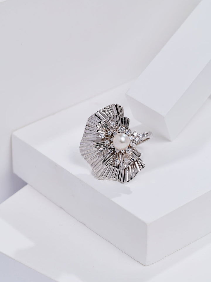 Anello con Perla d'Acqua Dolce di Prima Qualità WR00447 | LADY BOSS