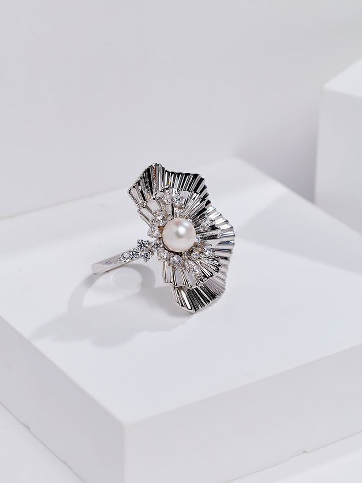 Anello con Perla d'Acqua Dolce di Prima Qualità WR00447 | LADY BOSS
