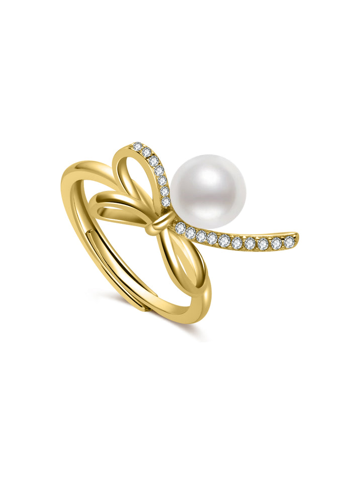 Top Grade Freshwater Pearl Ring WR00450 | RIBBON