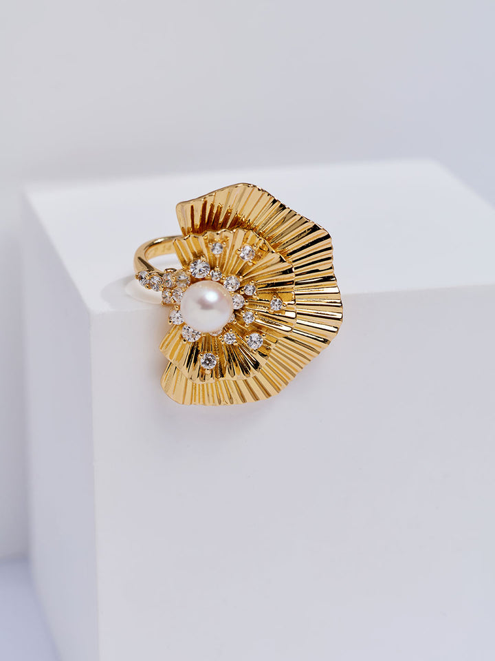 Anillo de Perla de Agua Dulce de Primera Calidad WR00454 | LADY BOSS