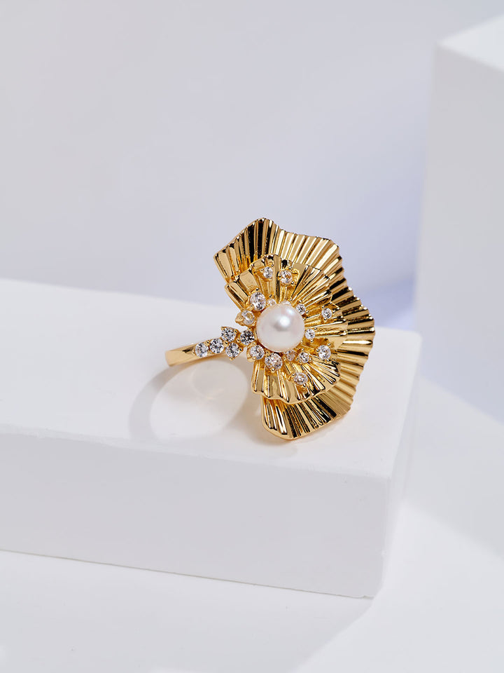 Anillo de Perla de Agua Dulce de Primera Calidad WR00454 | LADY BOSS