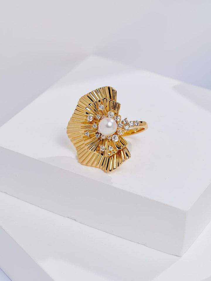 Anillo de Perla de Agua Dulce de Primera Calidad WR00454 | LADY BOSS