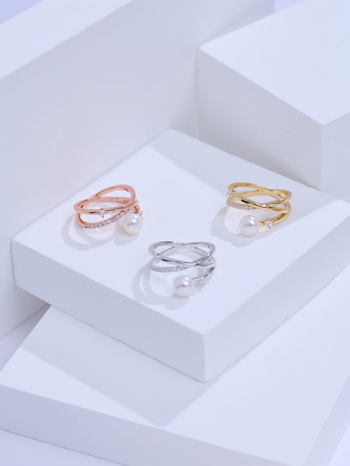 Top Grade Freshwater Pearl Ring WR00484 | STARRY