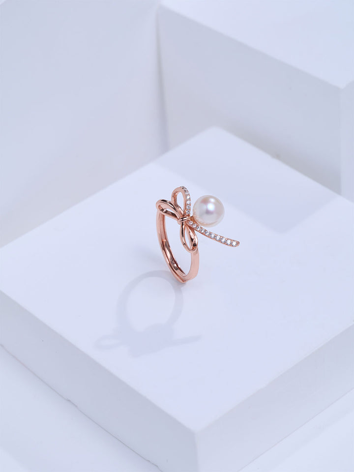 Top Grade Freshwater Pearl Ring WR00477 | RIBBON