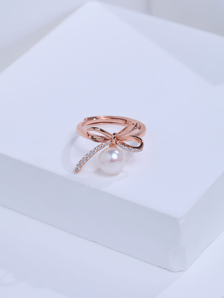 Top Grade Freshwater Pearl Ring WR00477 | RIBBON
