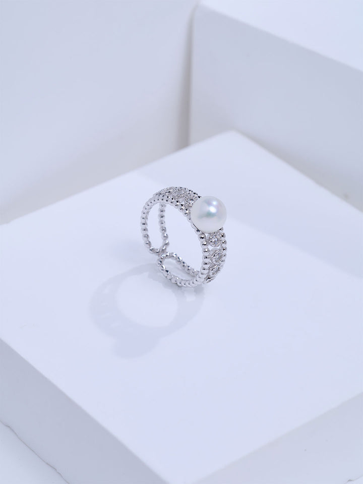 Top Grade Freshwater Pearl Ring WR00478 | BUBBLE
