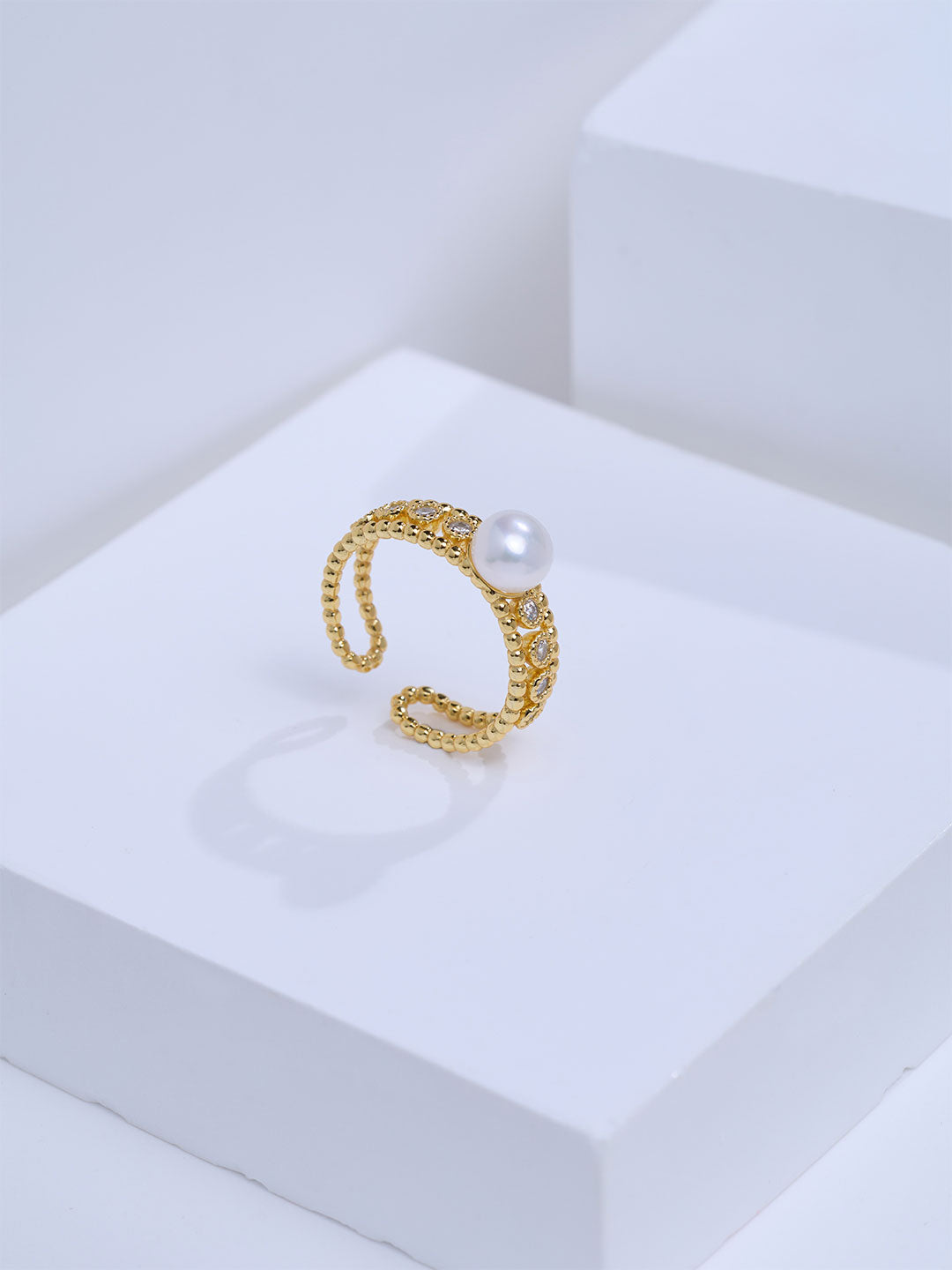 Top Grade Freshwater Pearl Ring WR00479 | BUBBLE