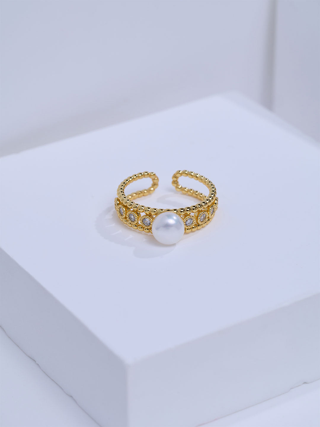 Top Grade Freshwater Pearl Ring WR00479 | BUBBLE