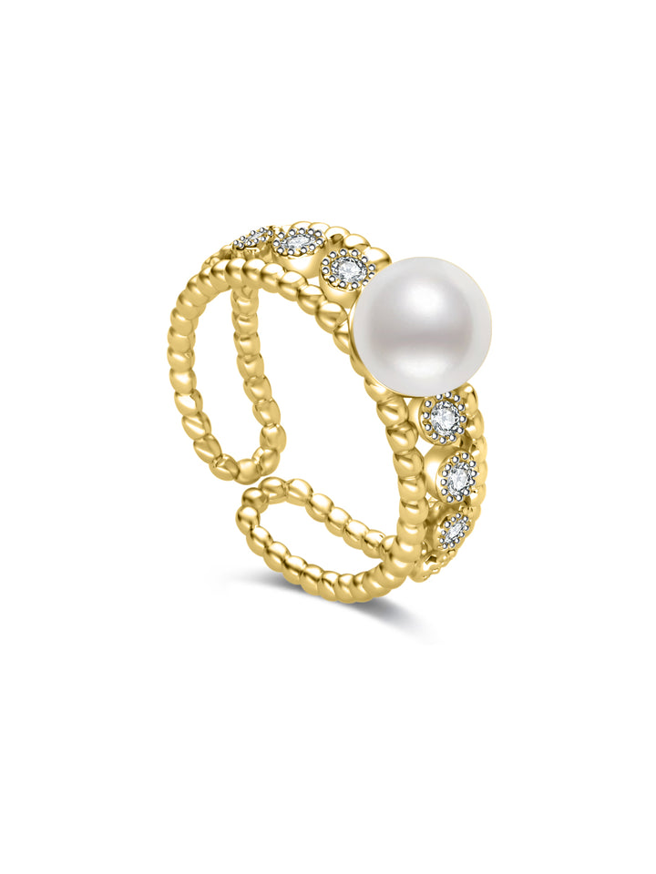 Top Grade Freshwater Pearl Ring WR00479 | BUBBLE