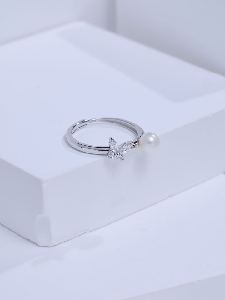 Top Grade Freshwater Pearl Ring WR00480 | BUTTERFLY