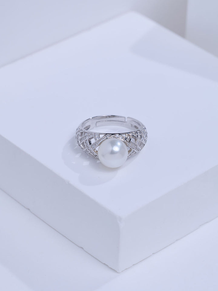 Top Grade Freshwater Pearl Ring WR00482| WATERFALL