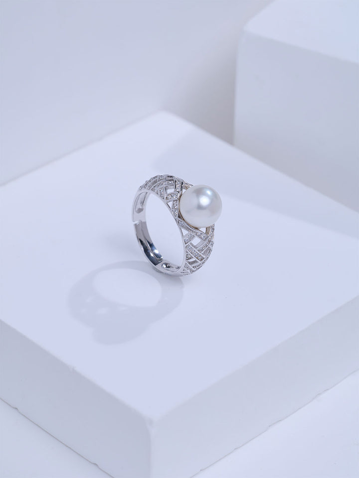 Top Grade Freshwater Pearl Ring WR00482| WATERFALL