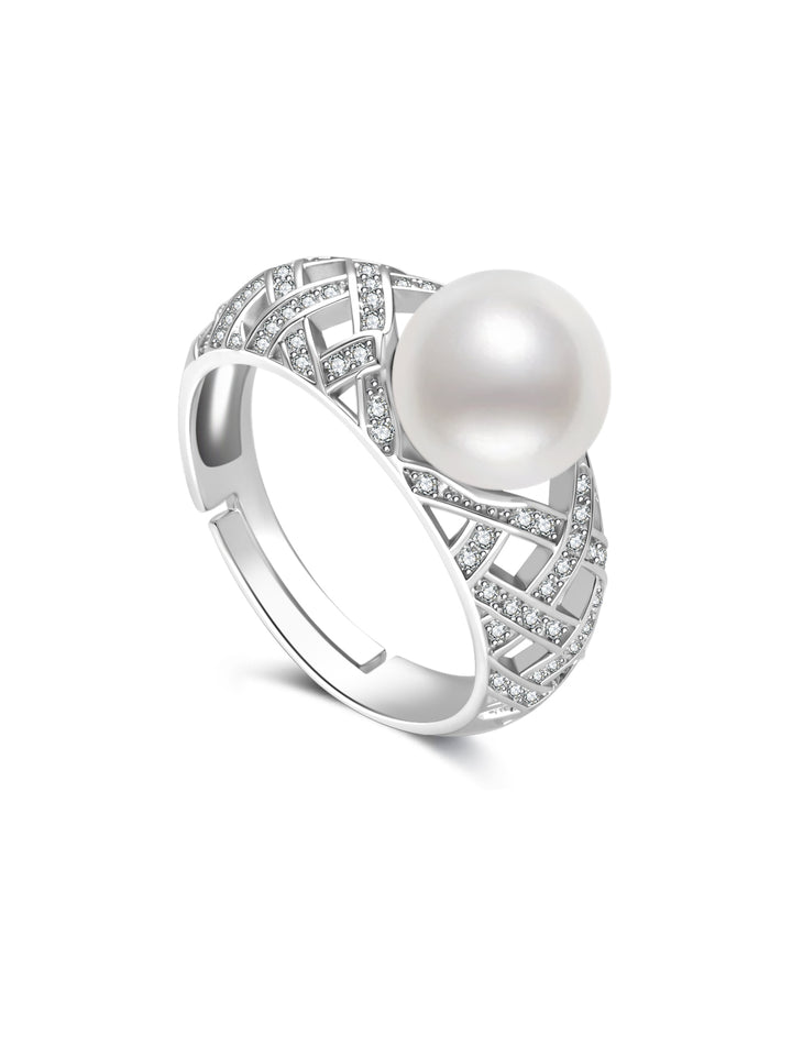 Top Grade Freshwater Pearl Ring WR00482| WATERFALL