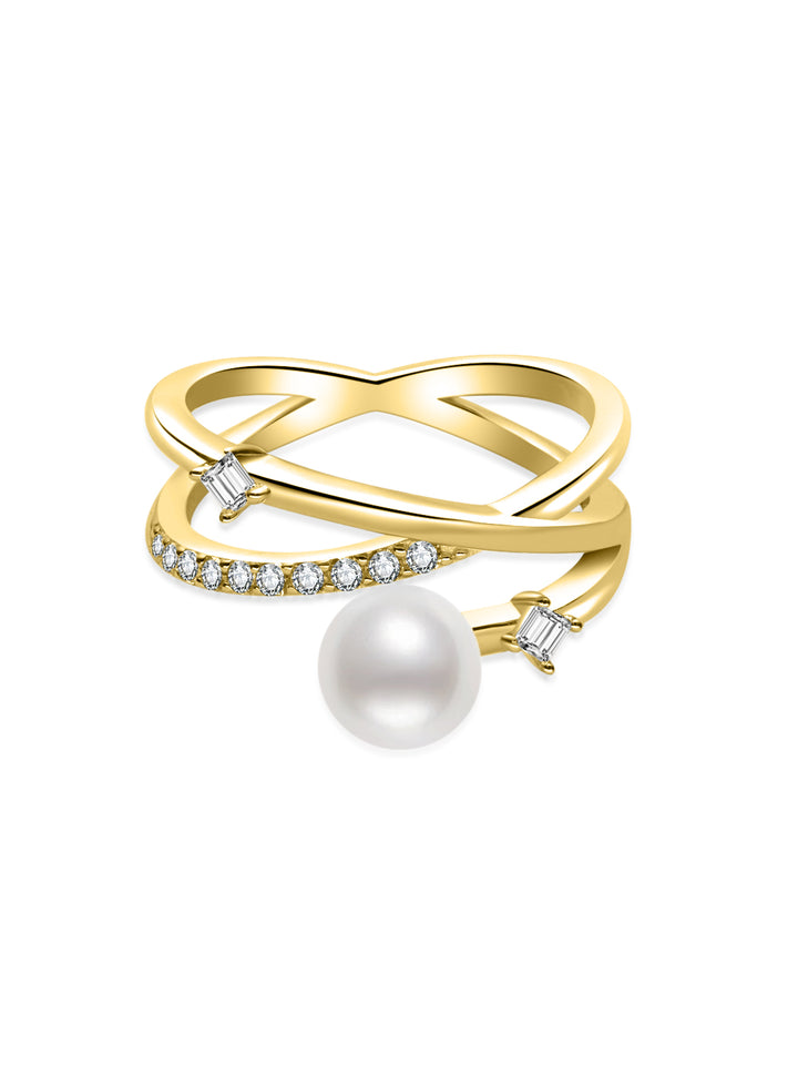 Top Grade Freshwater Pearl Ring WR00484 | STARRY