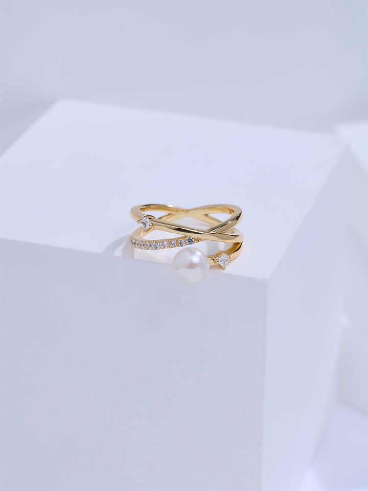 Top Grade Freshwater Pearl Ring WR00484 | STARRY