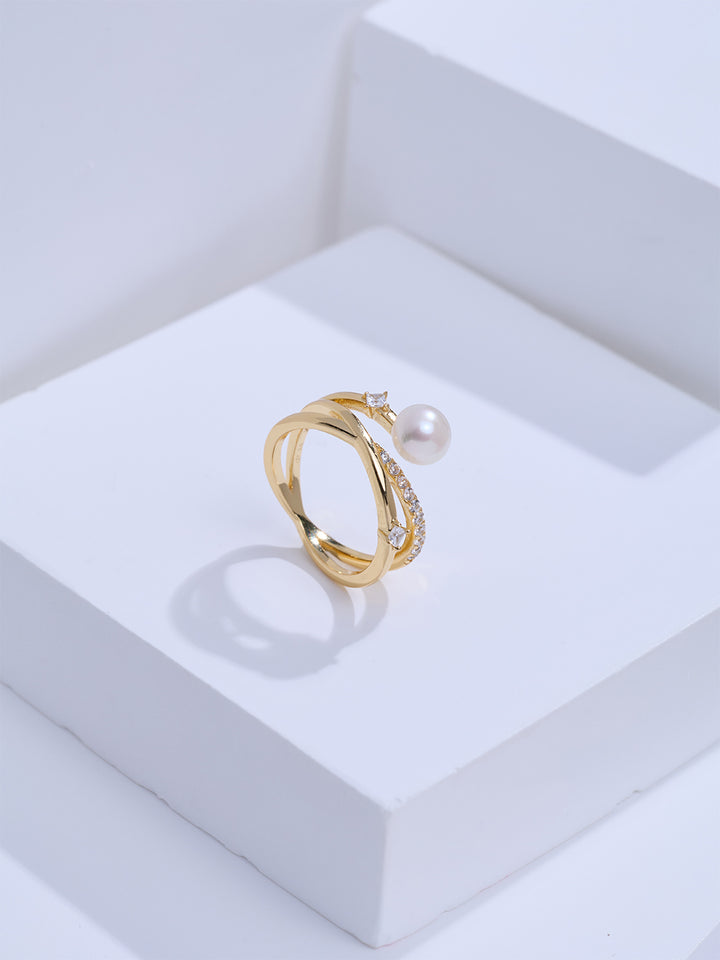 Top Grade Freshwater Pearl Ring WR00484 | STARRY