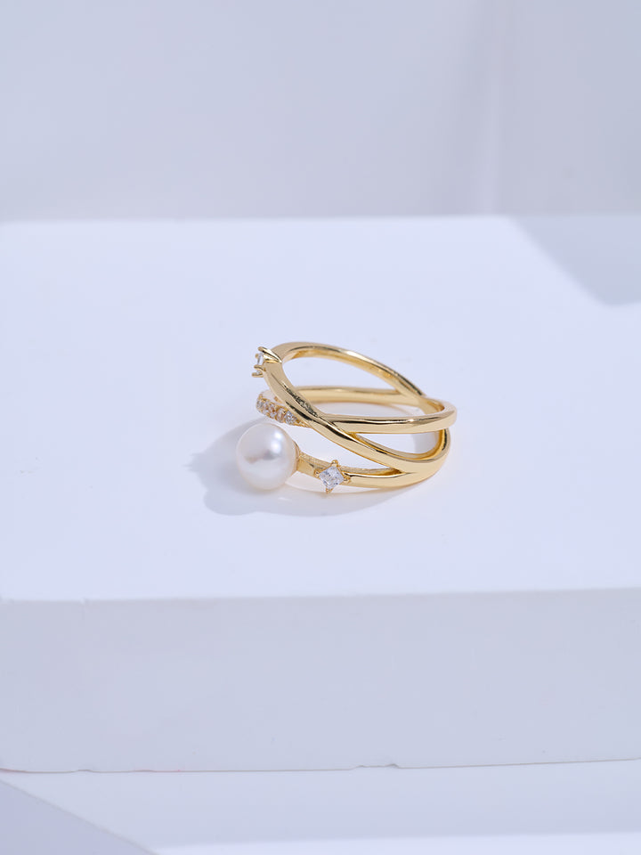Top Grade Freshwater Pearl Ring WR00484 | STARRY