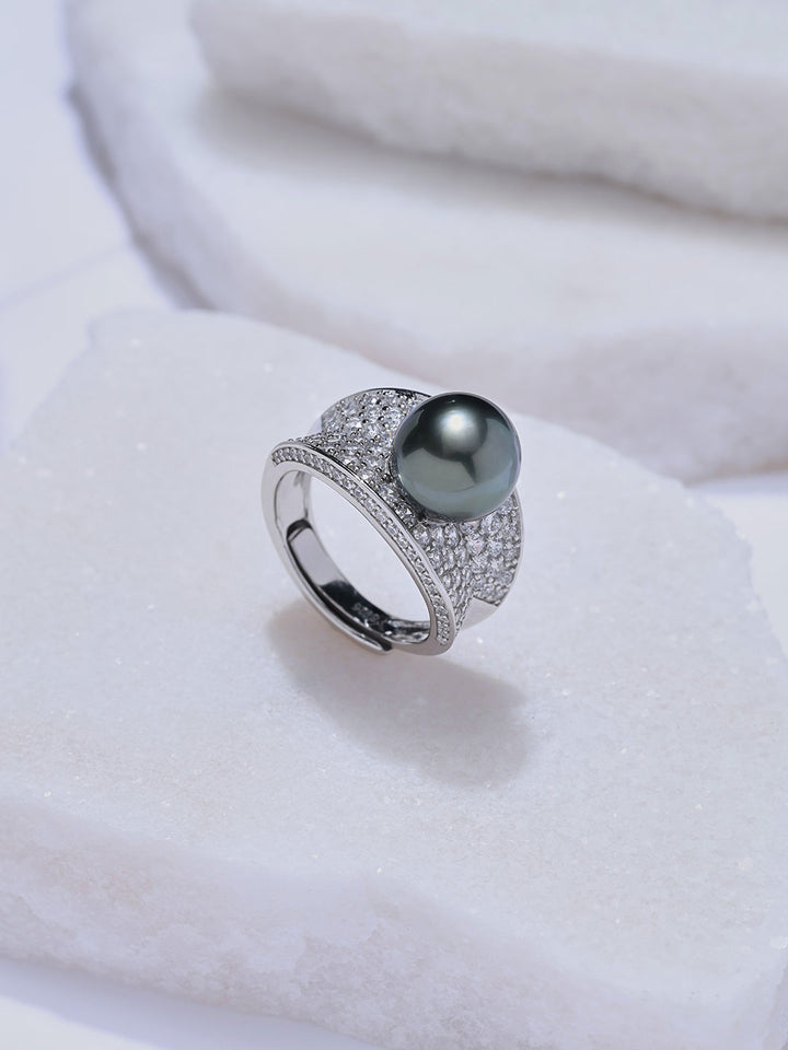 Elegant Tahitian Pearl Ring WR00487