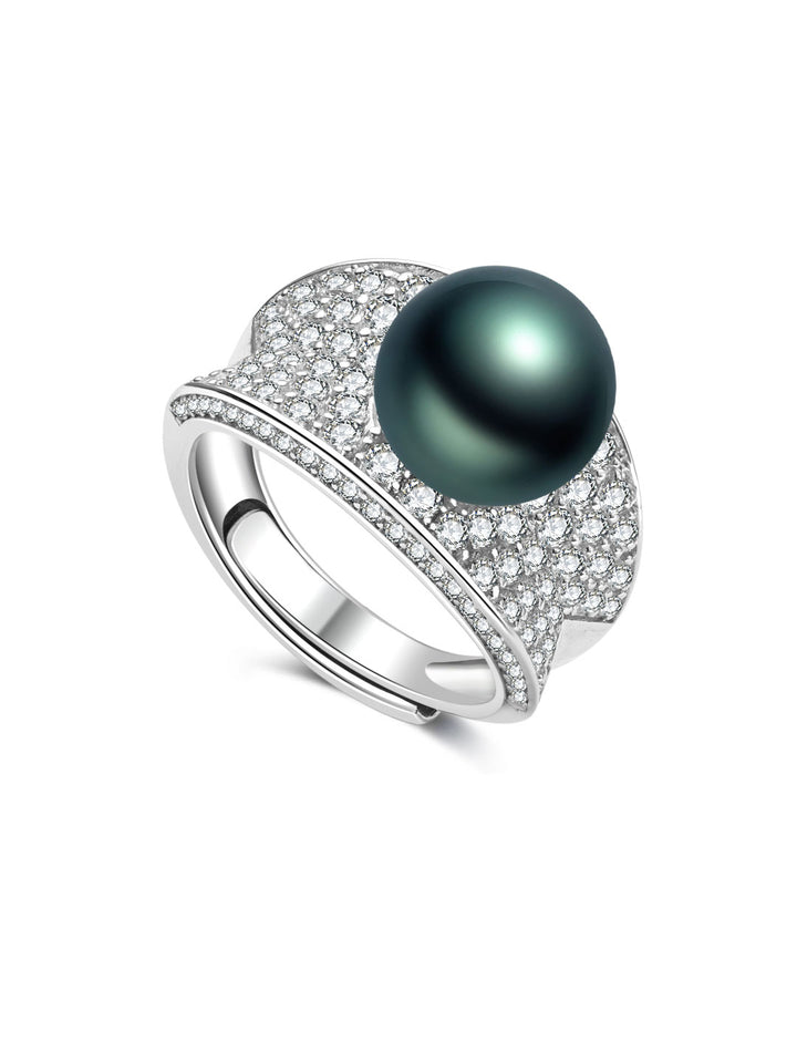 Elegant Tahitian Pearl Ring WR00487