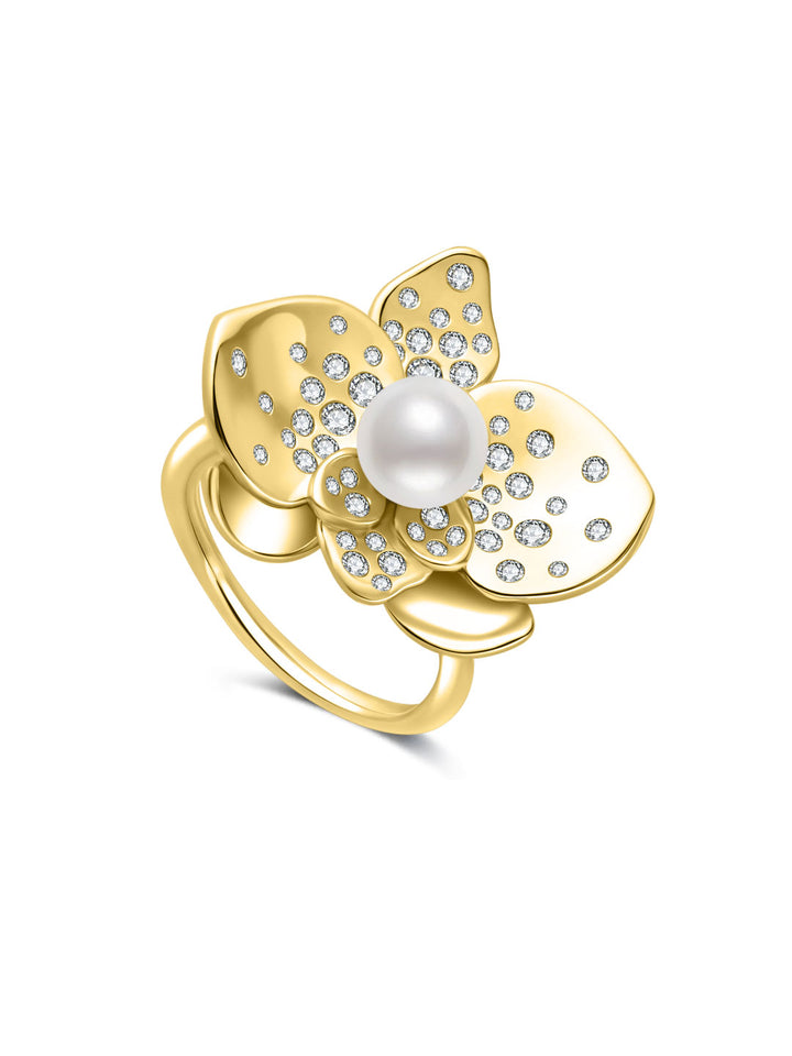 Anillos de perlas de agua dulce de calidad superior WR00496| ORCHID