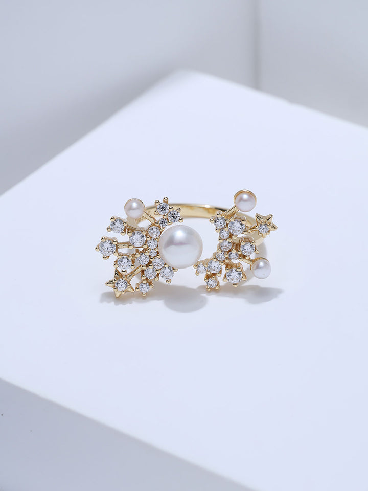 Top Grade Freshwater Pearl Ring WR00500 | STARRY