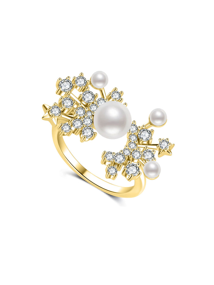 Top Grade Freshwater Pearl Ring WR00500 | SNOWFLAKE