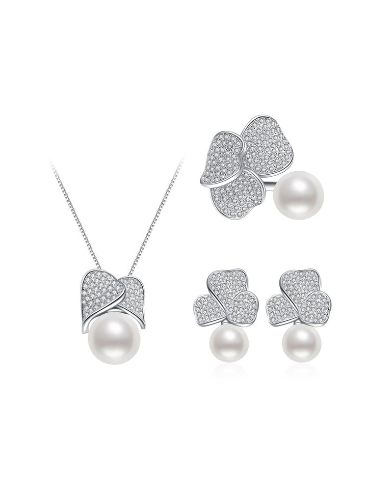 우아한 담수 진주 세트 WS00025 | 정원