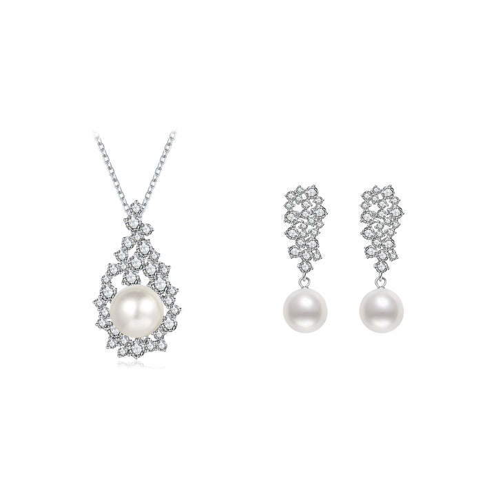 Elegante set di perle d'acqua dolce WS00059 | CELESTE