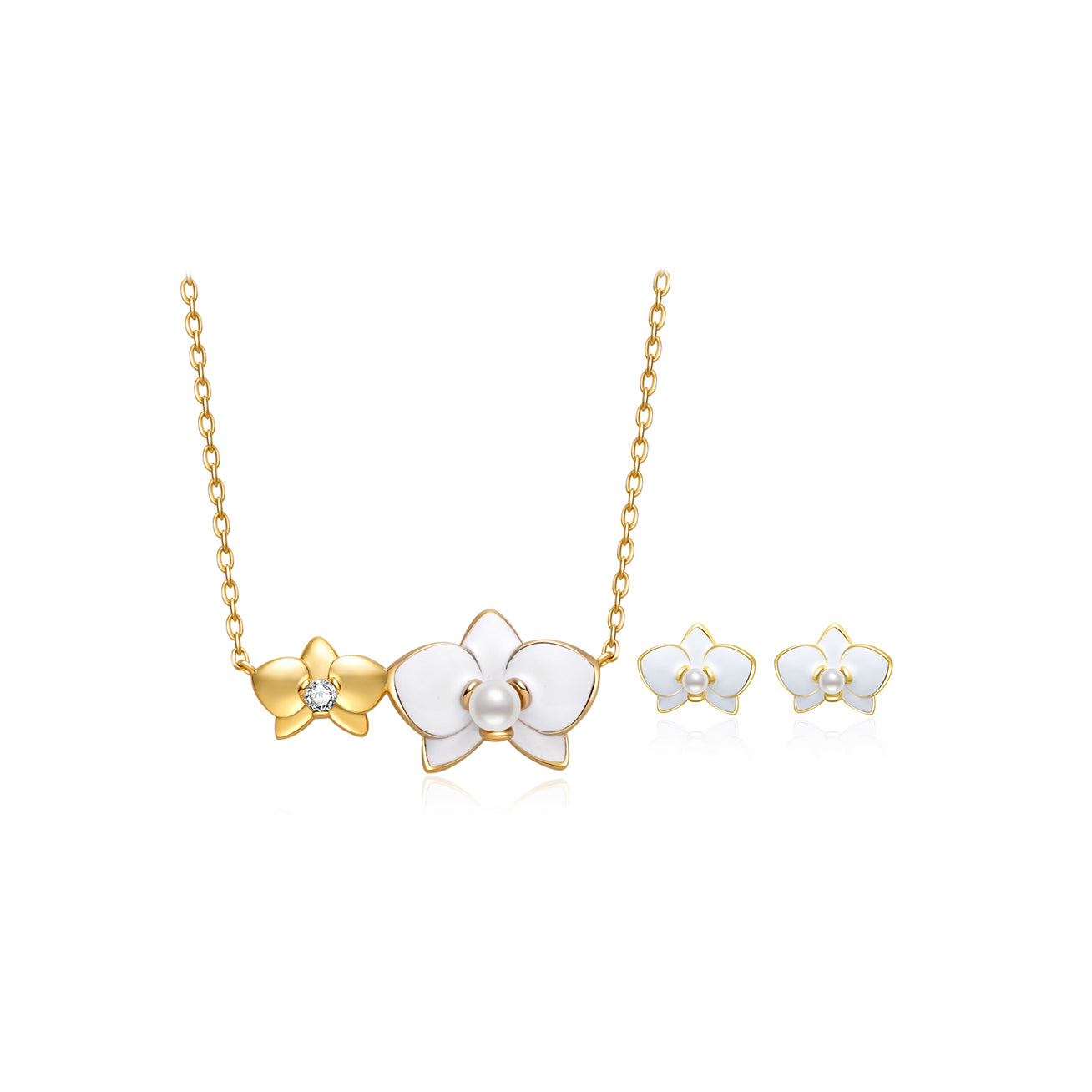 Top Grade Freshwater Pearl Set WS00121 | ORCHID - PEARLY LUSTRE