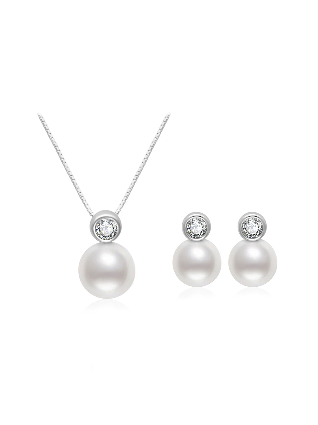 Conjunto de perlas de agua dulce de primera calidad WS00122| BURBUJA