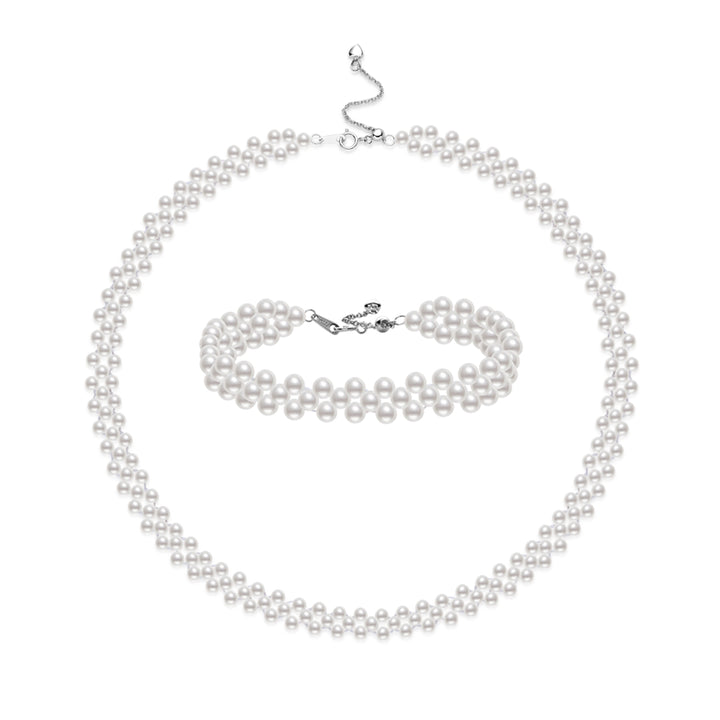 Freshwater Pearl Necklace & Bracelet Set WS00134