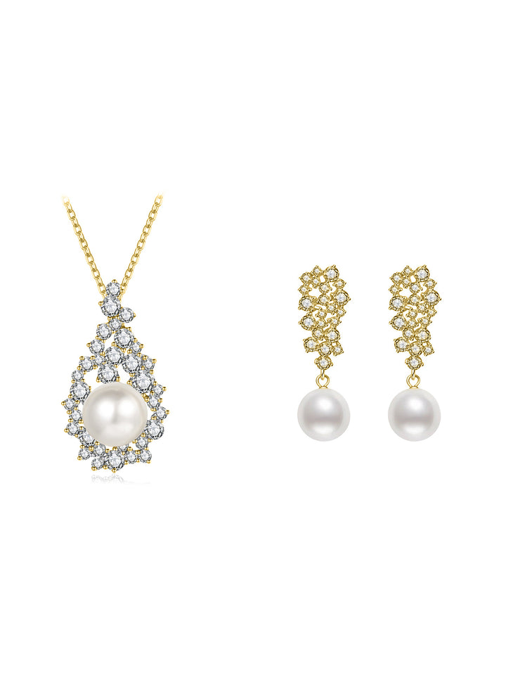 Elegant Freshwater Pearl Set WS00136 | CELESTE