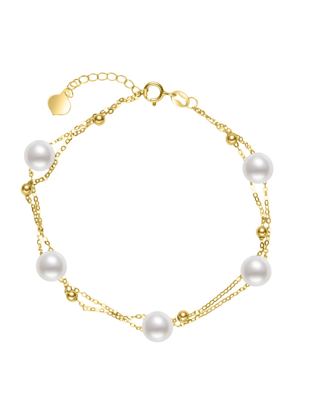 Bracciale con perla d'acqua dolce in oro massiccio 18K KB00056