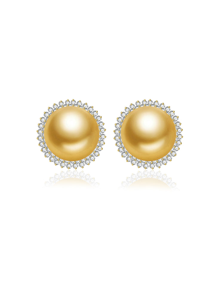 Anting Mutiara Emas Laut Selatan Emas Tulen 18K KE00258