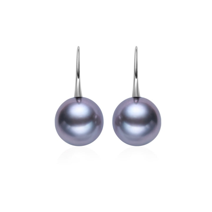 Elegant 18K Solid Gold﻿ Tahitian Pearl Earrings KE00264
