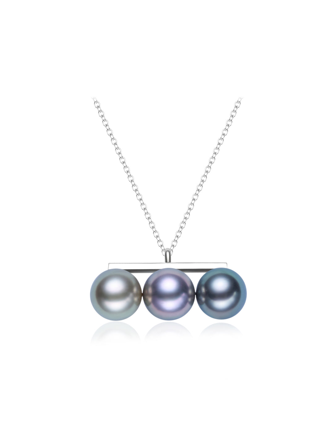 18K Solid Gold Saltwater Tahitian Pearl Necklace KN00304
